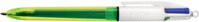 4-Farb-Druckkugelschreiber BIC® 4 Colours® FLUO, 0,4/0,6 mm, Blister à 1 Stück