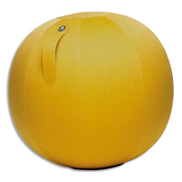 ALBA Ballon Ball Move Up Jaune Safran, résistant, anti-éclatement, gonflable, poignée de transport, D65cm
