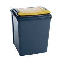 VFM Recycling Bin With Lid 50 Litre Yellow (Dimensions: 390 x 400 x 510mm) 38428