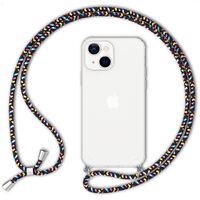NALIA Necklace Cover with Band compatible with iPhone 13 Mini Case, Transparent Anti-Yellow Phonecase & Adjustable Holder Strap, Protective Crossbody Hardcase & Silicone Bumper ...