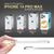 Hülle mit Kette für iPhone 14 Pro Max - Klare Handyhülle mit Band zum Umhängen Lila