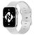 NALIA Silicone Cinturino Smart Watch compatible con Apple Watch Bracciale Ultra/SE Series 8/7/6/5/4/3/2/1, 42mm 44mm 45mm 49mm, per iWatch Orologio Fitness Donna e Uomo Bianco