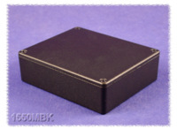 Aluminium Druckgussgehäuse, (L x B x H) 120 x 100 x 31 mm, schwarz (RAL 9005), I