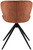 Stuhl Kansas; 49x56x78 cm (BxTxH); Sitz cognac, Gestell schwarz; 2 Stk/Pck