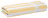Wellnesstuch Valencia Streifen; 100x200 cm (BxL); gelb/weiß