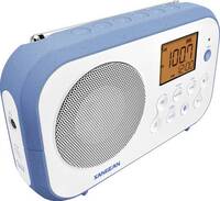 Sangean PR-D12 BT Asztali rádió AM, URH Bluetooth® Fehér, Kék