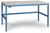 Manuflex LC3923.5012 ESD ESD munkaasztal, CANTOLAB speciális, gumi tetővel, Szélesség magasság = 2000 x 1000 x 752-952 mm Élénk kék (RAL 5012)