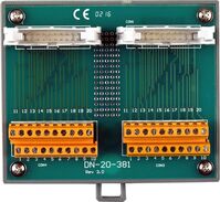 I/O Connector Block with DIN-R DN-20-381, (INKL. 1M 20-PIN FL DN-20-381Network & Server Cabinets