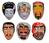 masque coque divers personnages