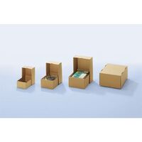 Cardboard boxes with push-on lid, two-part, FEFCO 0330