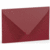 Briefumschlag C6 Nassklebung Seidenfutter Rosso