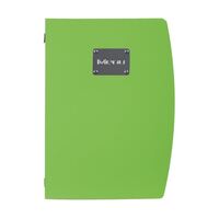 Securit Rio Menu Cover in Green Made of Plastic A4 350(H) x 250(W) x 10(D)mm