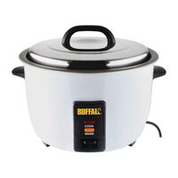 Buffalo Commercial Rice Cooker 4Ltr 1.55kW Rice Capacity - 10 Ltr