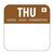 Vogue Thursday Food Safety Day Labels - Brown - Removable - 20 mm 1000 pc