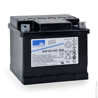 Batterie(s) Batterie plomb etanche gel A512/40 G6 12V 40Ah M6-M