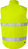High Vis Green Weste Kl. 2, 5067 GPLU Warnschutz-gelb - Rückansicht
