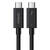 USB-C–USB-C kábel UGREEN US501, Gen3, 100 W, 4K, 0,8 m (fekete)