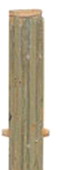 Bamboescherm tuinscherm schutting tussenpaal bamboe door middel van ingefreesde duimen eenvoudig in bamboescherm te plaatsen. De palen zijn geschikt voor paalhouders van 7x7cm