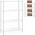 Regał warsztatowy chromowany ażurowy 4 półki + 4 maty do 1 t 1000 kg 120x45x180 cm