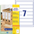Recycling Ordner-Etiketten, A4, 38 x 192 mm, 30 Bogen/210 Etiketten, naturweiß