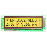 Pantalla: LCD; alfanumérico; STN Positive; 16x2; amarillo-verde