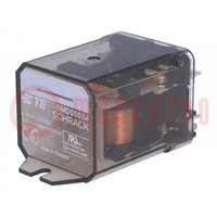 Relay: electromagnetic; SPST-NO; 24VDC; Icontacts max: 30A; socket