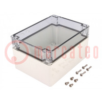 Enclosure: multipurpose; X: 120mm; Y: 160mm; Z: 90mm; EURONORD; grey