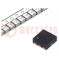 Transistor: P-MOSFET; unipolar; -20V; -6.6A; 2.4W; MicroFET