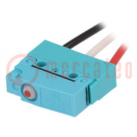 Mikroprzełącznik SNAP ACTION; 0,1A/250VAC; 0,1A/30VDC; SPDT