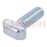 Screw; for profiles; Width of the groove: 10mm; L: 25mm; steel