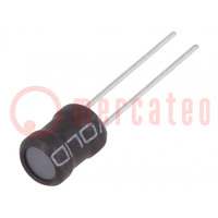 Inductor: wire; THT; 220uH; 600mA; ±10%; Ø6.5x8.5mm; vertical