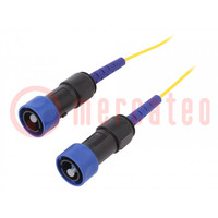 Cables de conexión de fibra óptica; PIN: 1; con bayoneta; 10m