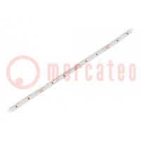 LED szalag; fehér semleges; 3014; 24V; LED/m: 120; 6mm; fehér PCB
