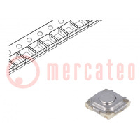 Microswitch TACT; SPST; Pos: 2; 0.02A/15VDC; SMT; none; 1.6N; 1.5mm