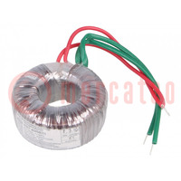 Transformer: toroidal; for halogen lamps; 40VA; 230VAC; 11.5V