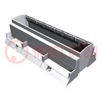 Enclosure: for DIN rail mounting; Y: 110mm; X: 213mm; Z: 62mm; grey