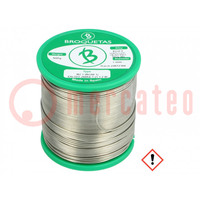 Soldering wire; Sn97Cu3; 1mm; 500g; lead free; reel; 230°C