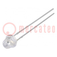 LED; 5mm; arancione; 500÷1120mcd; 30°; Frontale: convesso; 1,8÷2,6V