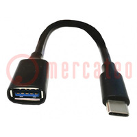 Adaptateur; USB A 3.0,USB C; 200mm; Communication: USB