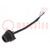 Cable; USB mini Buccaneer; USB B mini socket; 0.107m; IP68