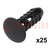 Trim clip; 25pcs; Fiat; OEM: 14591887; L: 25.4mm; polyamide; black