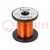 Silver plated copper wires; 0.15mm; 0.029kg; orange; 100m