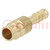 Connector; connector pipe; 0÷35bar; brass; NW 7,2,hose 6mm