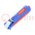 Stripping tool; Øcable: 8÷28mm; Wire: round; Tool length: 140mm