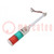 Signaller: signalling column; LED; red/green; 24VDC; IP23; ST45L