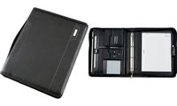 Alassio Tablet-PC Organizer A4 SALERNO, Lederimitat, schwarz (5317962)