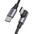 Ugreen US334 USB-C / USB-C 90º 480 Mbit/s 2 m abgewinkeltes Kabel – Schwarz