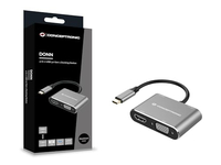 CONCEPTRONIC DONN16G - ESTACIÓN DE ACOPLAMIENTO 4 EN 1 USB 3.2 GEN 1, HDMI, VGA, USB-A 3.0, 100 W USB PD