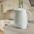 ELECTRIC KETTLE CERAMIC CORDLESS KETTLE 1.5L WHITE + UK ADAPTER