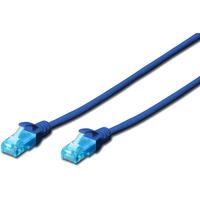 DIGITUS Patchkabel Cat5e U/UTP 2xRJ45 1,0m CCA blau Hebels. Polybeutel